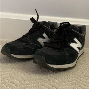 Black and white new balance sneakers